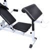 Weight Bench with Weight Rack; Barbell and Dumbbell Set 198.4 lb